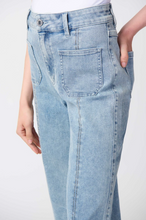 Load image into Gallery viewer, Joseph Ribkoff - 241903 - Culotte Jeans With Embellished Front Seam - Vintage Blue
