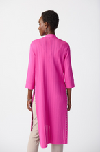 Load image into Gallery viewer, Joseph Ribkoff - 222929 - Rib Knit Cover-up - Ultra Pink
