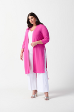 Load image into Gallery viewer, Joseph Ribkoff - 222929 - Rib Knit Cover-up - Ultra Pink
