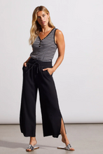 Load image into Gallery viewer, Tribal - 5346O - 2 Ways Wide Leg Pant With Slit - Black
