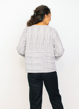 Load image into Gallery viewer, Habitat - H42520 - Pocket Pull Over Top Stripe - Gull
