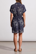 Load image into Gallery viewer, Tribal - 1670O - Button Front Dress With Embroidery - Jet Blue
