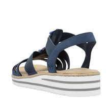 Load image into Gallery viewer, Rieker - V0649-14 - Flat Sandals - Blue
