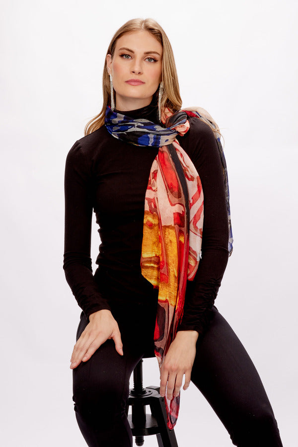 Dolcezza - 73908 - Printed Chiffon Scarf