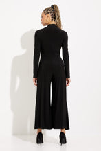 Load image into Gallery viewer, Joseph Ribkoff - 233097 - Wrap Culotte Jumpsuit - Black
