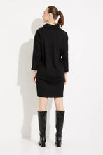 Load image into Gallery viewer, Joseph Ribkoff - 233262 - Funnel Neck Sweater Dress - Black
