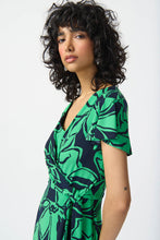 Load image into Gallery viewer, Joseph Ribkoff - 241052 - Floral Print Midi Dress - Midnight blue/green
