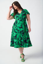Load image into Gallery viewer, Joseph Ribkoff - 241052 - Floral Print Midi Dress - Midnight blue/green
