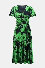Load image into Gallery viewer, Joseph Ribkoff - 241052 - Floral Print Midi Dress - Midnight blue/green
