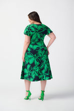 Load image into Gallery viewer, Joseph Ribkoff - 241052 - Floral Print Midi Dress - Midnight blue/green
