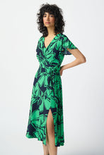 Load image into Gallery viewer, Joseph Ribkoff - 241052 - Floral Print Midi Dress - Midnight blue/green
