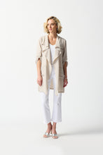 Load image into Gallery viewer, Joseph Ribkoff - 242058 - Gauze Boxy Cover Up - Moonstone
