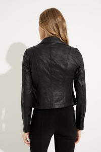 Joseph Ribkoff - 231934 - Fitted Moto Jacket - Black