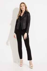 Joseph Ribkoff - 231934 - Fitted Moto Jacket - Black