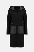 Load image into Gallery viewer, Joseph Ribkoff - 233058 - Quilted Hooded Jacket - Black
