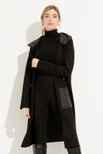 Load image into Gallery viewer, Joseph Ribkoff - 233058 - Quilted Hooded Jacket - Black
