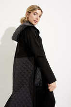 Load image into Gallery viewer, Joseph Ribkoff - 233058 - Quilted Hooded Jacket - Black

