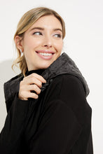 Load image into Gallery viewer, Joseph Ribkoff - 233058 - Quilted Hooded Jacket - Black
