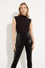 Load image into Gallery viewer, Joseph Ribkoff - 233012 - Faux Leather Pull-On - Black
