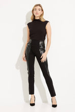 Load image into Gallery viewer, Joseph Ribkoff - 233012 - Faux Leather Pull-On - Black
