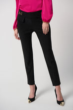 Load image into Gallery viewer, Joseph Ribkoff - 234102 - Knit Slim Fit Pant - Black
