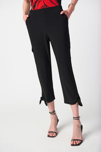 Joseph Ribkoff - 241111 - Tie Detail Pant - Black