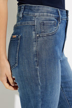Load image into Gallery viewer, Joseph Ribkoff - 231918 - High Rise Bootcut Jeans - Med Blue
