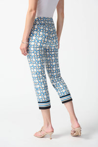 Joseph Ribkoff - 242148 - Geometric Print Crop Pant