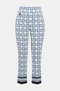 Joseph Ribkoff - 242148 - Geometric Print Crop Pant