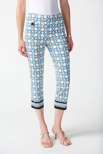 Load image into Gallery viewer, Joseph Ribkoff - 242148 - Geometric Print Crop Pant
