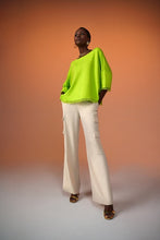Load image into Gallery viewer, Joseph Ribkoff - 241933 - Frayed Edge Top - Key Lime
