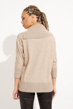 Load image into Gallery viewer, Joseph Ribkoff - 233955 - Asymmetrical Neckline Top - Latte melange
