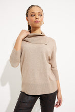 Load image into Gallery viewer, Joseph Ribkoff - 233955 - Asymmetrical Neckline Top - Latte melange
