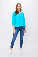 Load image into Gallery viewer, Joseph Ribkoff - 242062 - V-neck Peasant Blouse - Seaview
