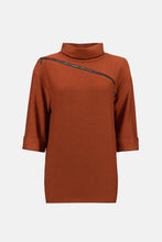 Load image into Gallery viewer, Joseph Ribkoff - 233126 - Sweater - Tandoori/black
