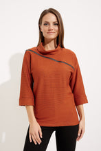 Load image into Gallery viewer, Joseph Ribkoff - 233126 - Sweater - Tandoori/black
