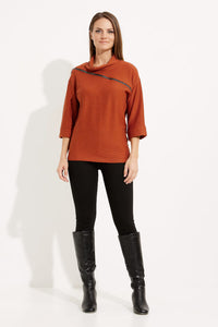 Joseph Ribkoff - 233126 - Sweater - Tandoori/black