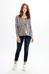 Orly - 71007 - Graphic Print Top