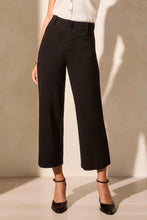 Load image into Gallery viewer, Tribal - 2221O - High Rise Fly Capri With Pockets - Black
