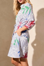 Load image into Gallery viewer, Tribal - 5823O - Shirt Dress With Waist Tie  - Sailboat
