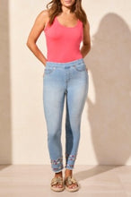 Load image into Gallery viewer, Tribal - 5773O - Audrey Pull On Slim Ankle Jeans - VividBlue

