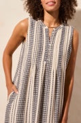 Load image into Gallery viewer, Tribal - 5818O - Sleeveless Dress With Pintuck - Nautical
