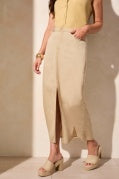 Load image into Gallery viewer, Tribal - 5766O - Flowy Full Length 5 Pokets Skirt - Dustysand
