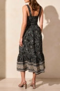 Load image into Gallery viewer, Tribal - 937O - Lined Sleeveless Dress With Ruching - Deep Sea

