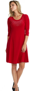 Gitane - Paris - LS - Dress - Red