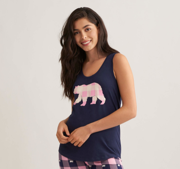 Little Blue House – Pyjama Tank Top - Style TT0WIBE403 - Size M