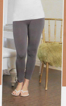 PURE - 101-2470 Bamboo Legging Seamless Control Top Waistband Charcoal