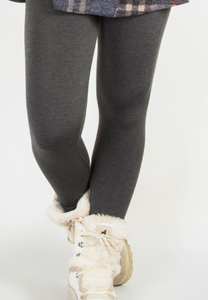 PURE - 401-2470 Charcoal Mix leggings Bamboo