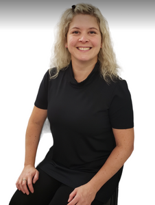 PURE 210-4802 - Bamboo Short Sleeve Turtleneck Top - Black