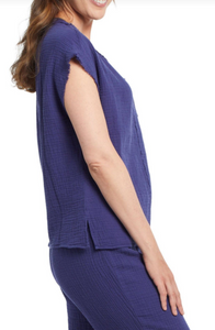 Tribal – Cap Sleeve Top –  7325O-4555 (Size XS)